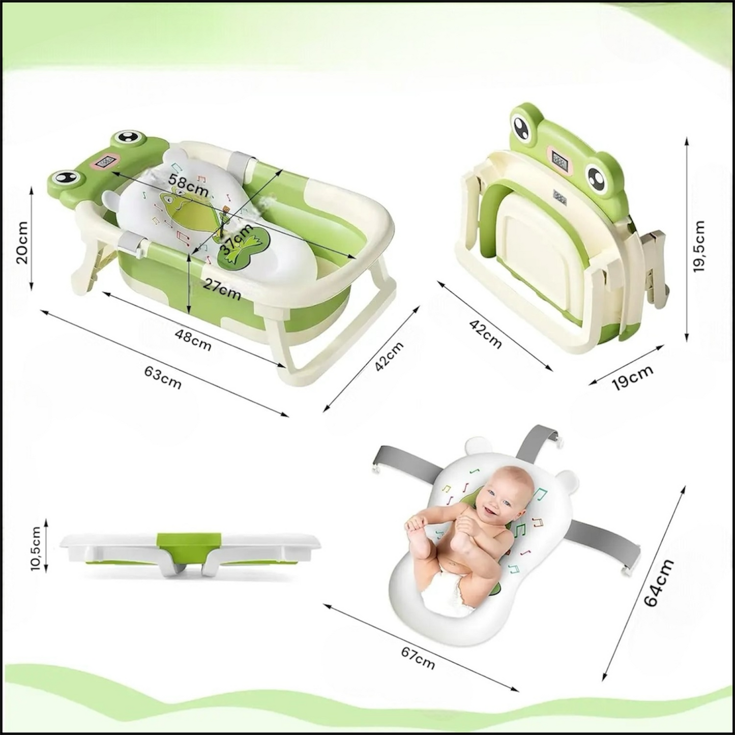 Baignoire pliable