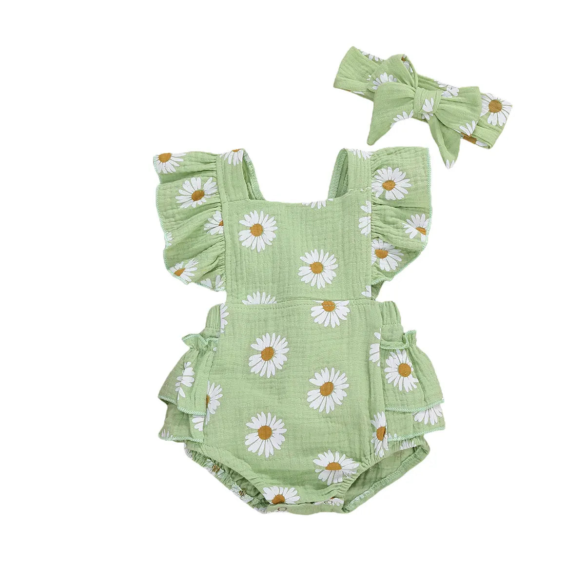 Barboteuse mignonne motif marguerites