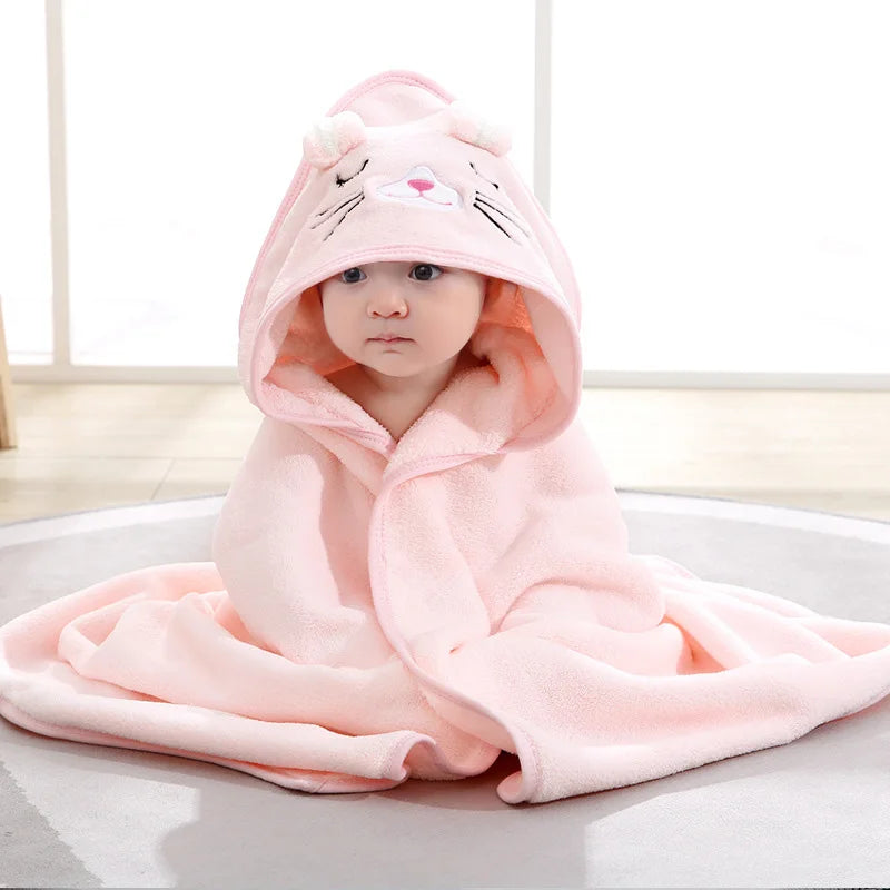 Serviettes de bain animaux pour bébé