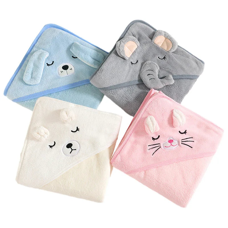 Serviettes de bain animaux pour bébé