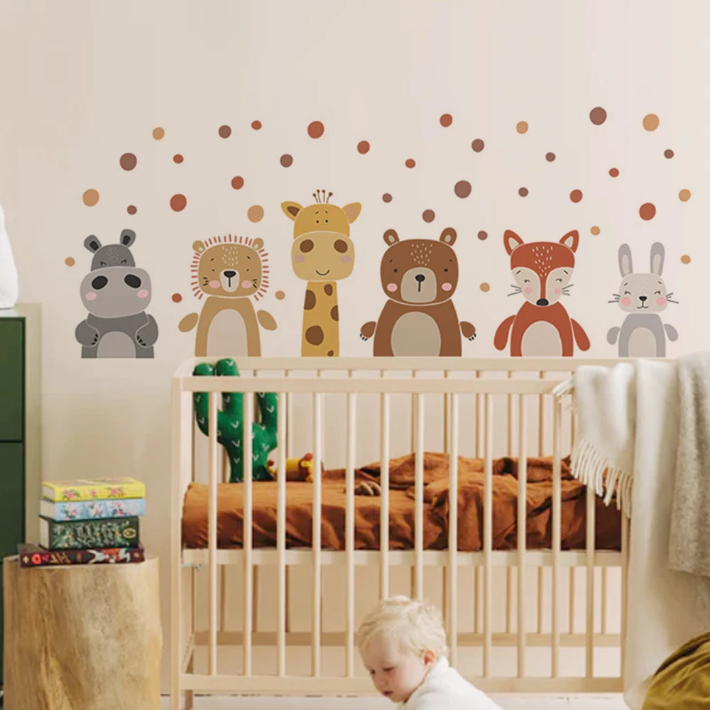 Autocollant mural bohème mignon