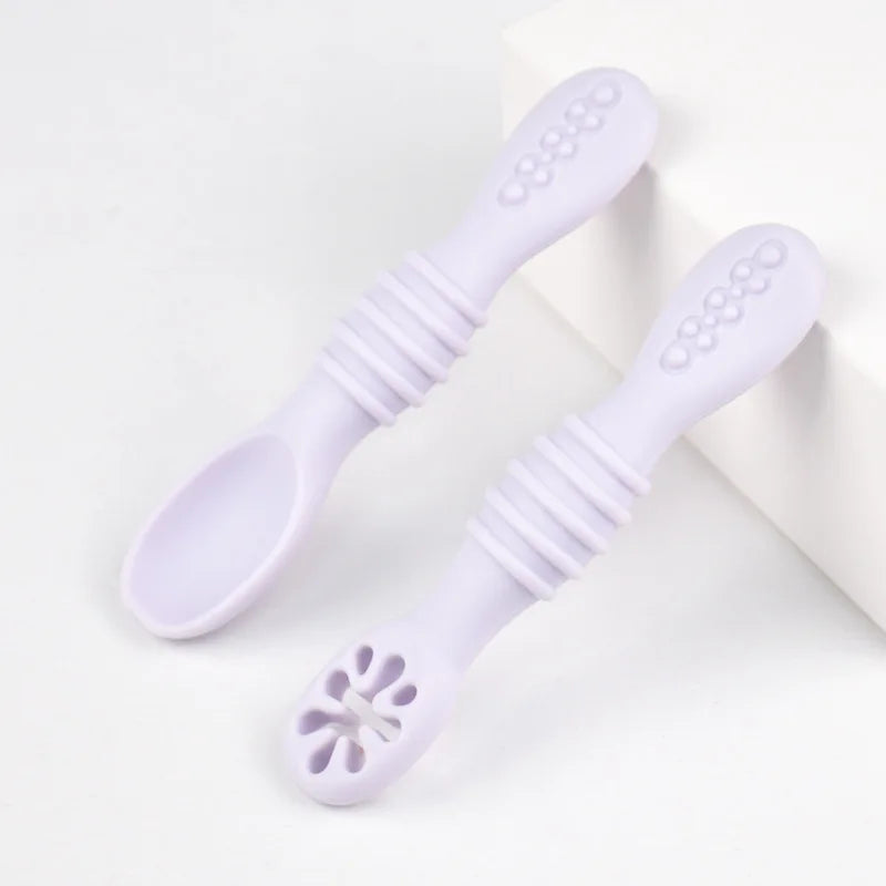 Cuillère d'apprentissage en silicone