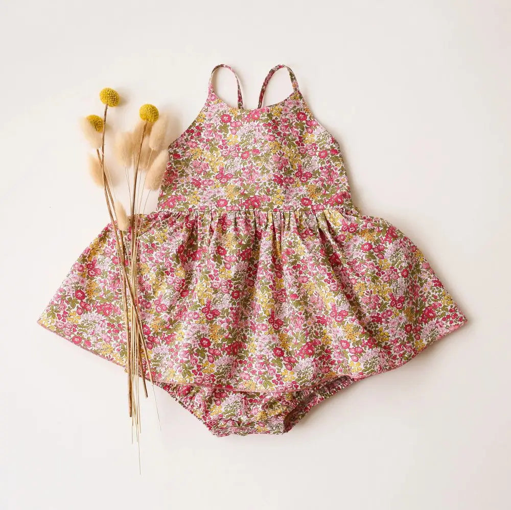 Robe d'été en coton et à fleurs