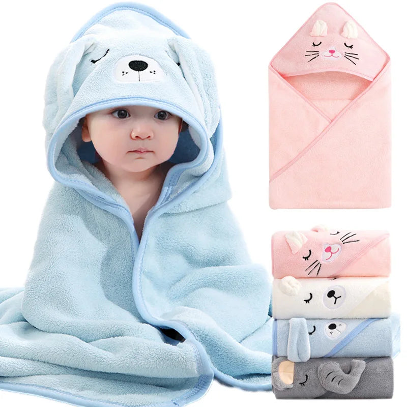 Serviettes de bain animaux pour bébé
