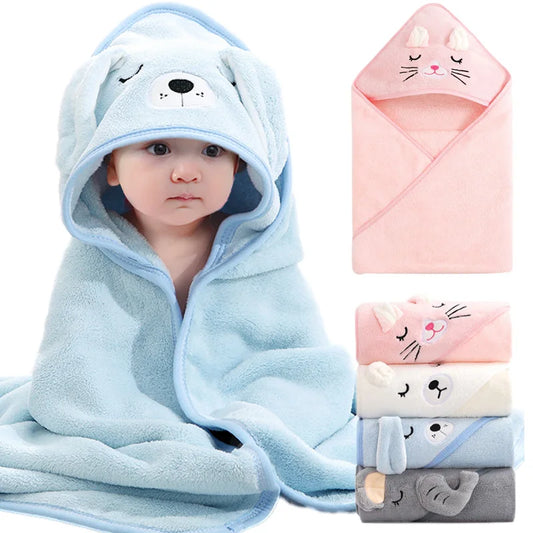 Serviettes de bain animaux pour bébé