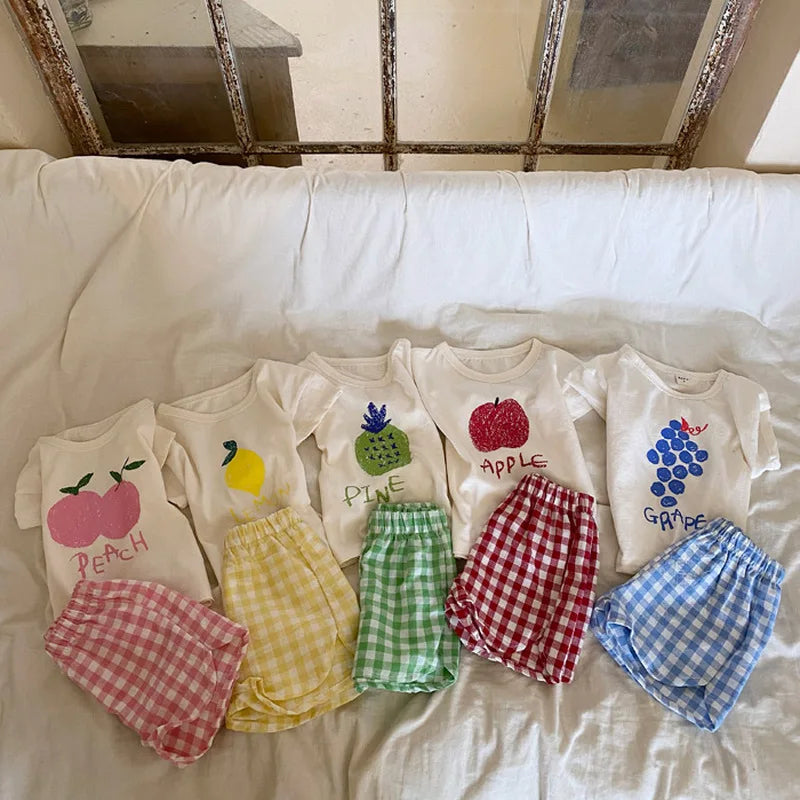 Pyjama bébé motif fruits