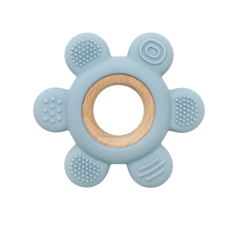 Anneau de dentition en silicone coloré