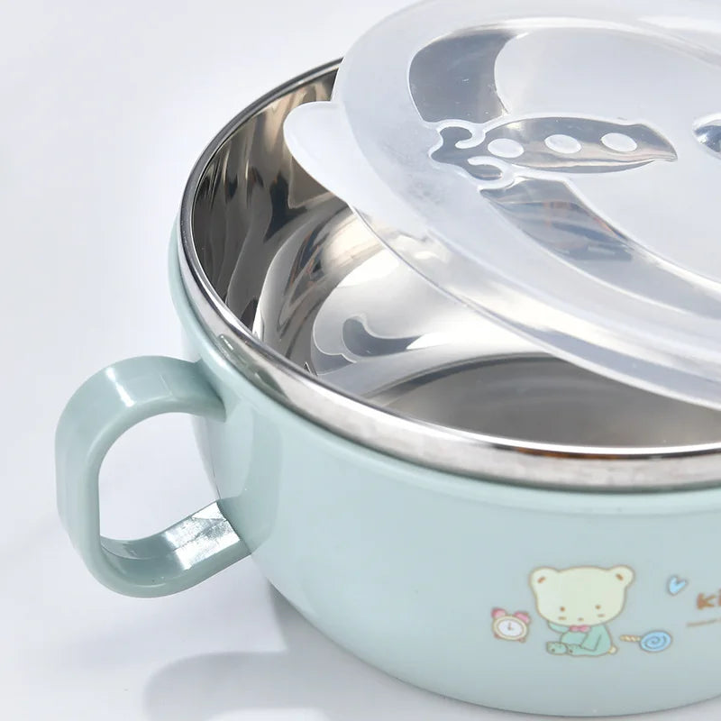 Bol d'alimentation pour bébé en acier inoxydable
