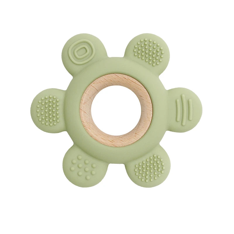 Anneau de dentition en silicone coloré