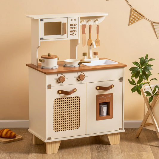 Ensemble de cuisine en bois factice