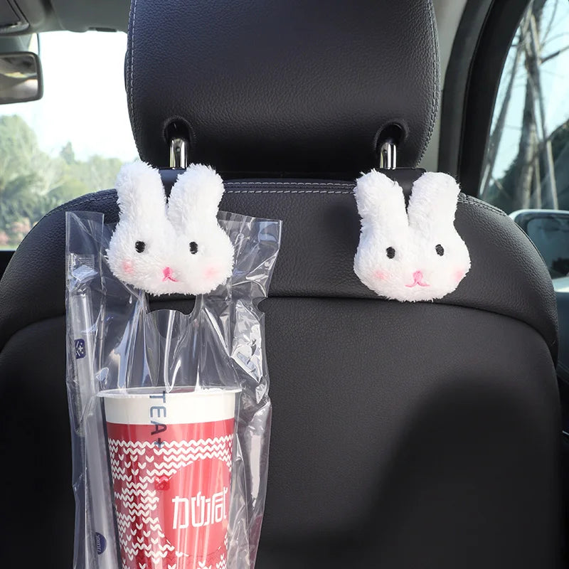 Lot de 2 crochets de rangement pour dossier de siège de voiture motif oursons