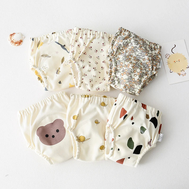 Couches d'apprentissage lavables en coton