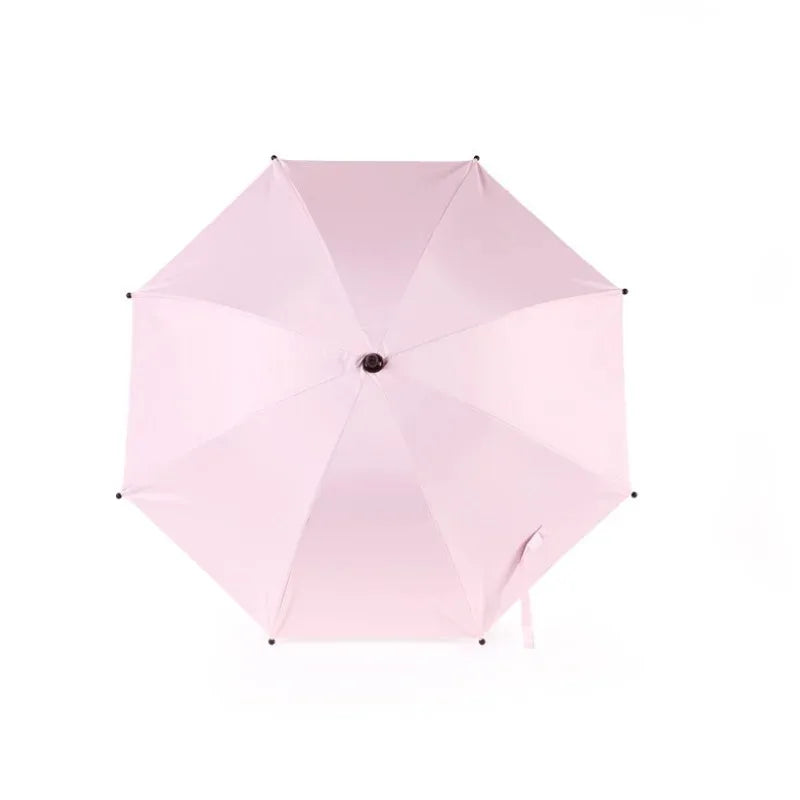 Parapluie pliable pour poussette, protection UV réglable à 360 degrés