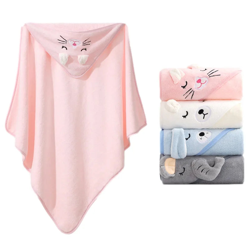 Serviettes de bain animaux pour bébé